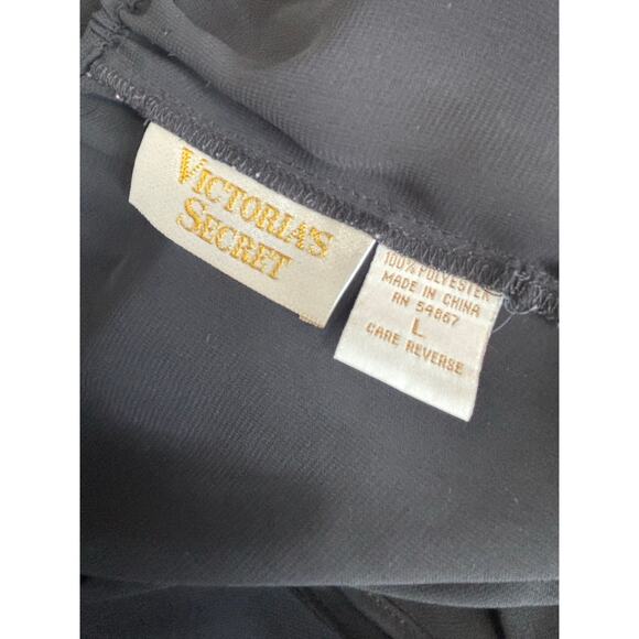 Vintage Victoria’s Secret Gold Label Sheer Black Slip Dress 90s Y2K Boudoir Glam - Picture 8 of 8